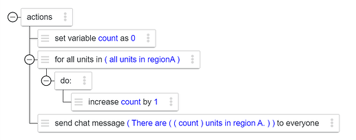 Example: using number variables for counting