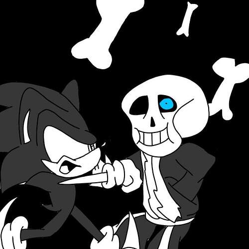 Sonic vs. Sans (Sonic the Hedgehog vs. Undertale) "comic ...